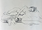 Reclining Nude Drawing 8